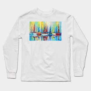 Boats at the pier Long Sleeve T-Shirt